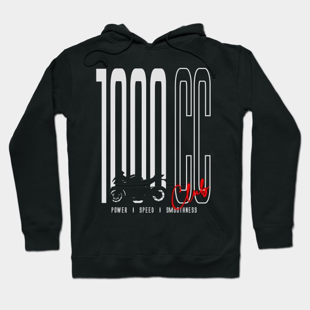 1000 CC Club Fireblade Hoodie by TwoLinerDesign